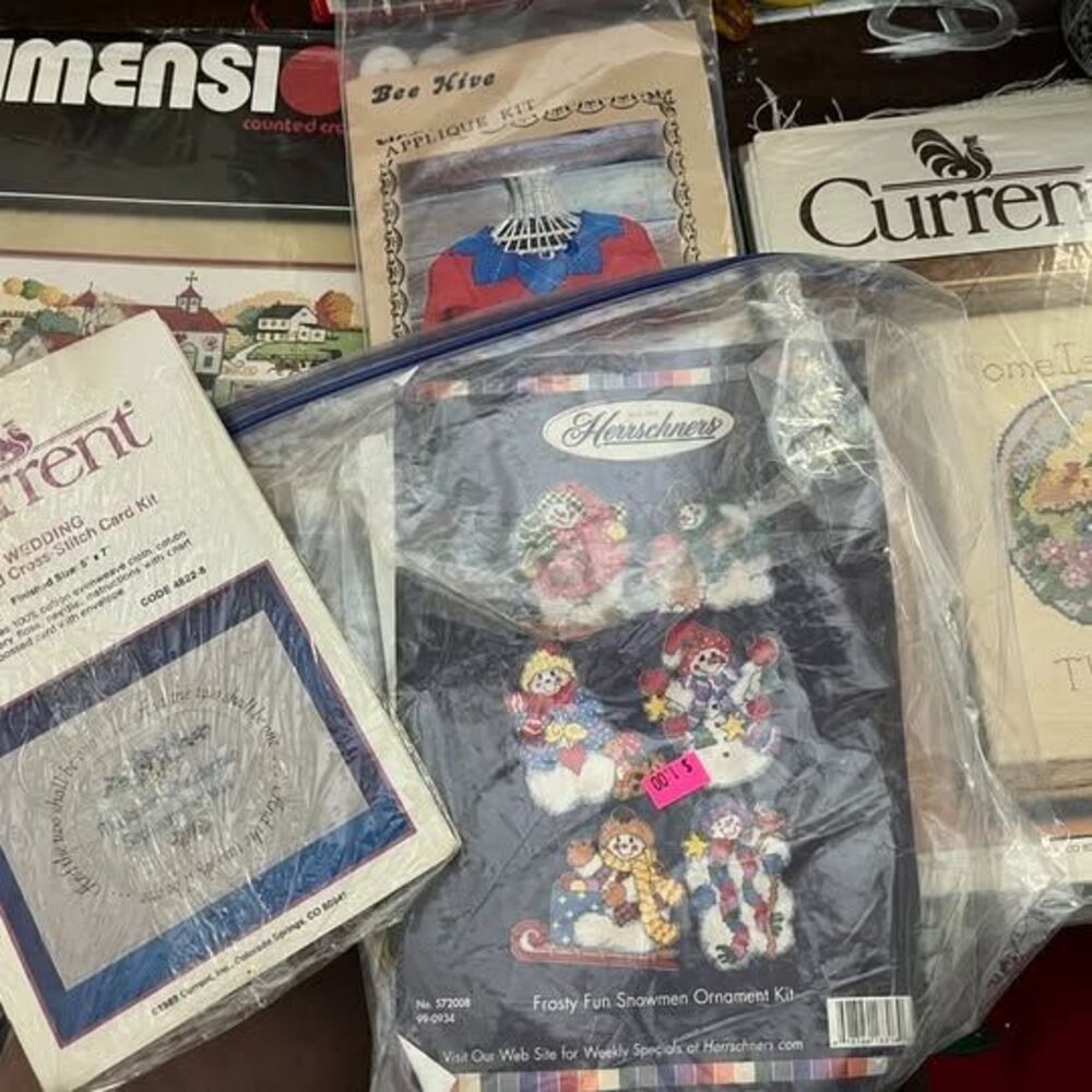Vintage Current, Herrschners, & Dimensions Counted Cross-Stitch and Applique Kit